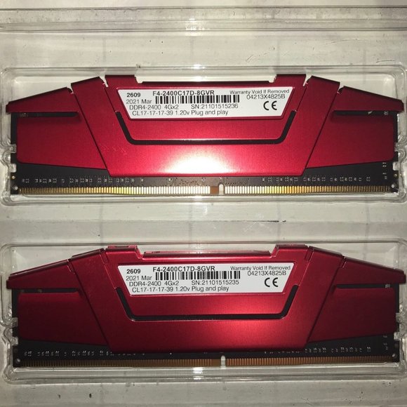 4GBX2 F4-2400C15D-8GVR Ripjaws V DDR4-2400 Internal Components